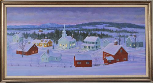 DAVID MERRILL, CHRISTMAS VILLAGE O/BDavid