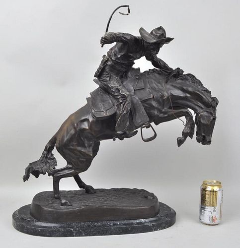 WESTERN BRONZE, AFTER REMINGTONreproduction