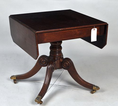 REGENCY STYLE INLAID MAHOGANY DROP 382876