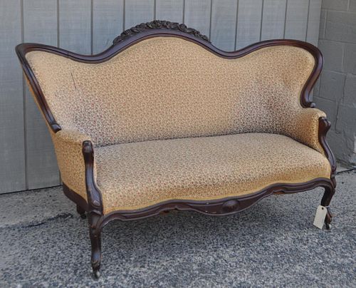 VICTORIAN CARVED WALNUT PARLOR