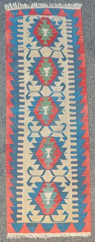 KILIM RUG92 1/4 long, 31 1/2 wide.