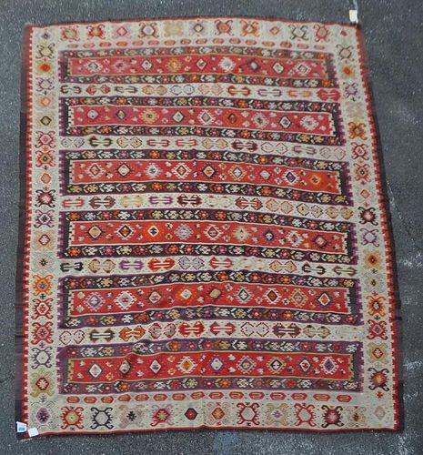 TURKISH KILIMin shades of red  3828a2