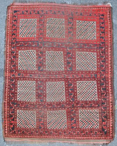 TURKOMAN RUG5'5" long, 4'5" wide.