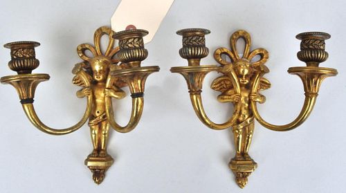 PAIR CONTINENTAL STYLE FIGURAL 382910