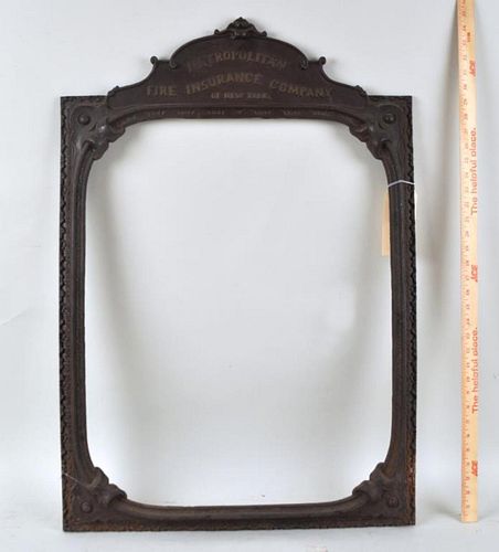 CAST IRON FRAME METROPOLITAN FIRE 38293c