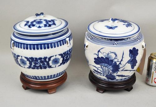 TWO CHINESE BLUE WHITE PORCELAIN 382994