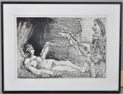 PICASSO ETCHING, LAUBADEPablo Picasso