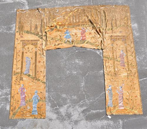 UNUSUAL TEXTILE THEATRE STAGE BORDERVelvet  382a26