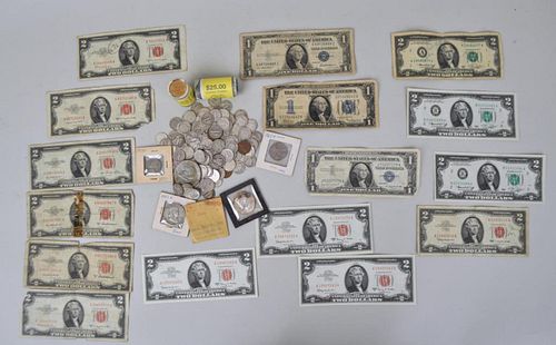 ASSORTED U S PAPER CURRENCY AND 382a39