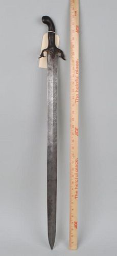 QAJAR INDO PERSIAN ETCHED BLADE 382a35