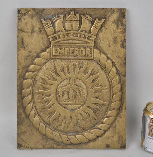 BRONZE BADGE FORM PLAQUE EMPEROR with 382a72