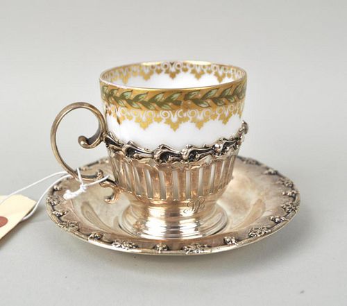 STERLING SILVER DEMITASSE CUP &