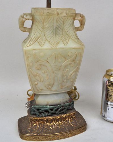 CHINESE CARVED JADE ARCHAISTIC 382a8c