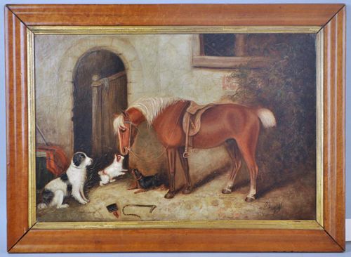 EDWARD ARMFIELD, O/C HORSE & DOGS(English