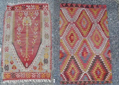 GROUP TWO KILIM AREA RUGSwith geometric 382b2c