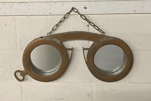 FOLK ART COPPER EYE GLASS TRADE