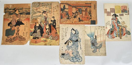 GROUP SIX JAPANESE W B PRINTSof 382b3f