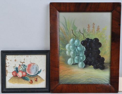 TWO SMALL FRAMED STILL LIFE PAINTINGS 382b73