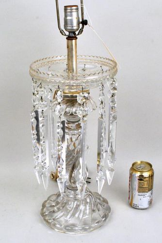 LARGE BACCARAT GLASS CRYSTAL LUSTREwith 382ba3