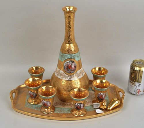 LE MIEUX 24K GOLD DECORATED CORDIAL 382bca
