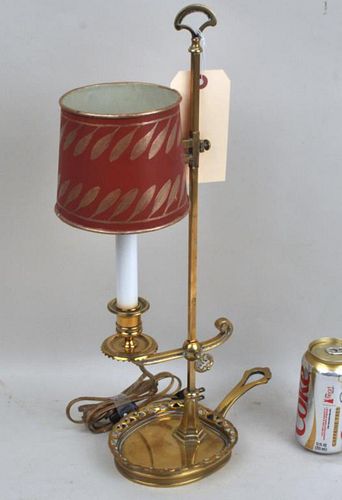 EARLY BRASS SINGLE LIGHT ADJUSTABLE