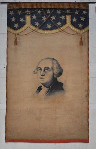 GEORGE WASHINGTON PAINTED HANGING