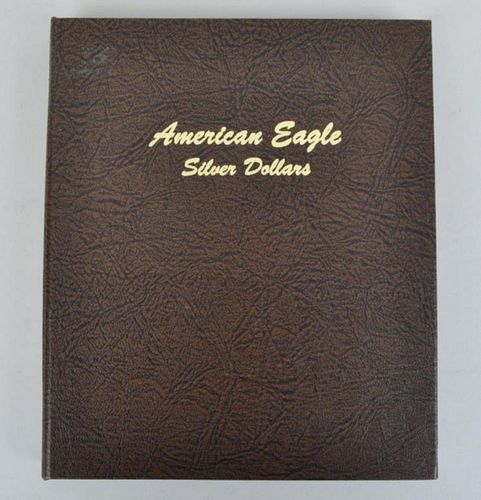 BOOK AMERICAN EAGLE SILVER DOLLARS1986 2009  382c30