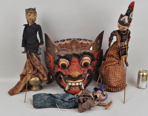 GROUP INDONESIAN PUPPETS PAINTED 382c4b