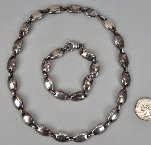 TIFFANY CO STERLING LINKED NECKLACE 382d6e
