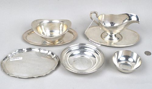 GROUP SEVEN SMALL STERLING SERVING