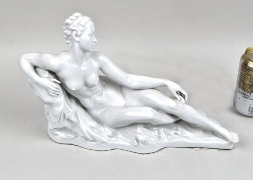 ROSENTHAL PORCELAIN FIGURE RECLINING 382d9e