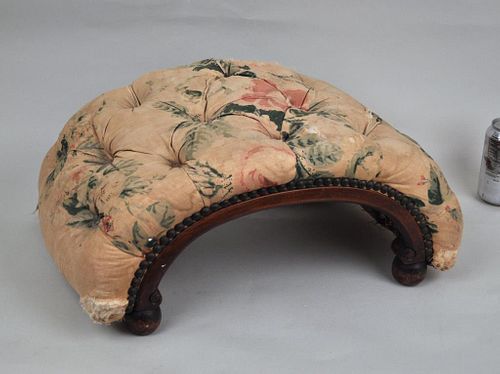 REGENCY STYLE ARCHED UPHOLSTERED