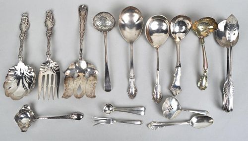 GROUP STERLING/COIN/SILVER PLATE