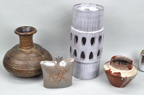 GROUP FOUR MODERN POTTERY WARESthe square