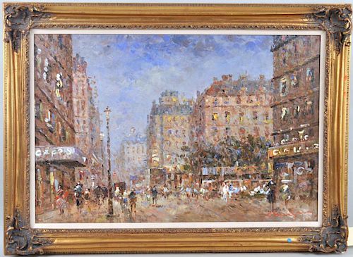 FRAMED O C EUROPEAN STREET SCENEsigned 382ee5