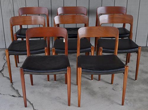 SET EIGHT MODERN J L MOLLER DINING 382f45