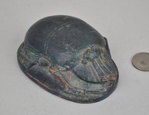 EGYPTIAN STYLE TERRACOTTA SCARAB