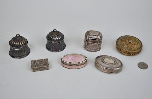 GROUP OF SEVEN MOSTLY SILVER SMALL