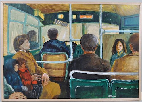 NORMAN CONN, O/P "BUS INTERIOR"(Connecticut,