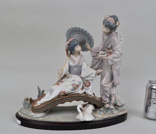 LARGE LLADRO GROUP TWO JAPANESE