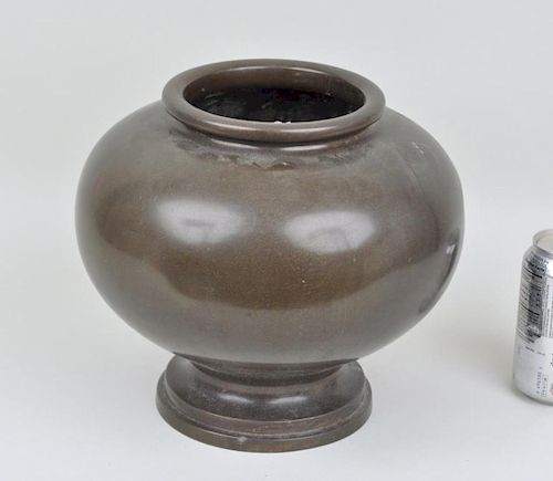 JAPANESE BRONZE VASE, INTERIOR