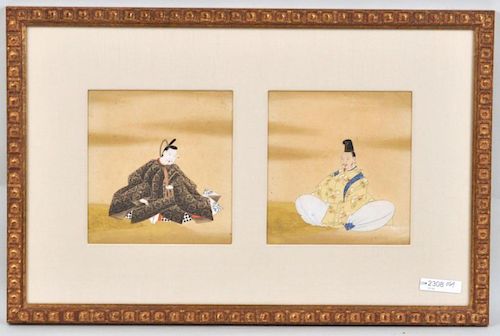 FRAMED JAPANESE DOUBLE ARTWORKnot