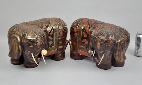 PAIR CHINESE GILT POLYCHROMED LACQUER 382ff8