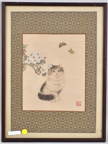 ASIAN CAT PAINTING & EMBROIDERY