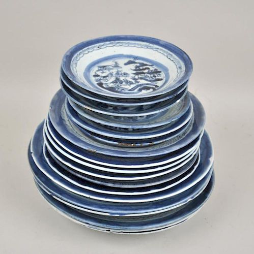 GROUP EIGHTEEN CANTON B W PORCELAIN 383006