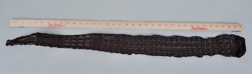 BROWN ALLIGATOR OR CROCODILE BELT37  383060