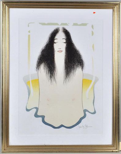 FRANK GALLO, FRAMED LITHOGRAPH(American,