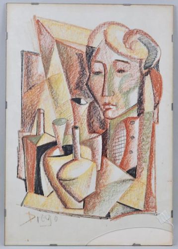 ANTONIO DIEGO VOCI PASTEL ON PAPER