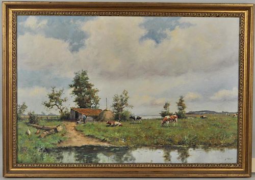 J KAVET O C PASTORAL SCENEsigned 383085