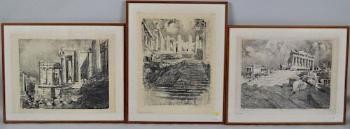 THREE JOSEPH PENNELL LITHOGRAPHS American  38308d